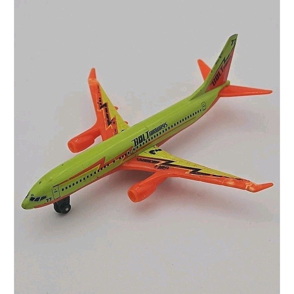 Mattel 2007 Bolt Airways Airlines 77 Boeing 737-800 Die cast Commercial Jet